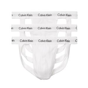 Calvin Klein Men's 3-Pack White Cotton Stretch Jock Strap Size XL